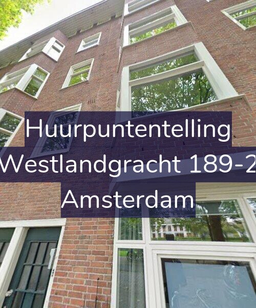 Foto gevel Huurpuntentelling voor Westlandgracht 189-2, Amsterdam