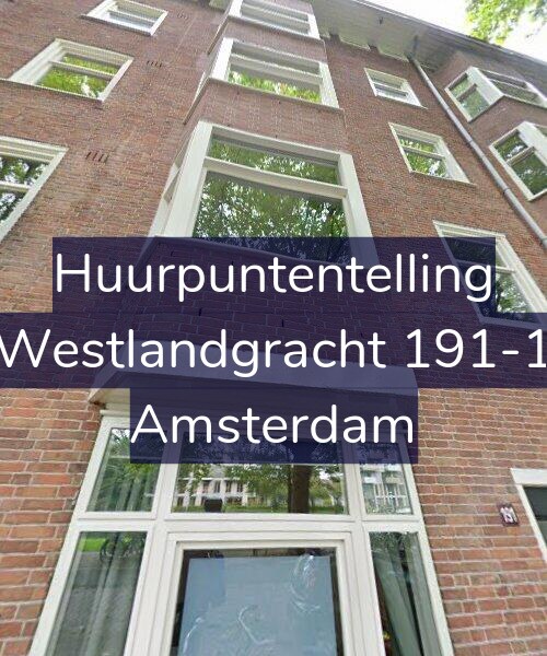 Foto gevel Huurpuntentelling voor Westlandgracht 191-1, Amsterdam