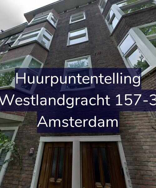 Foto gevel Huurpuntentelling voor Westlandgracht 157-3, Amsterdam