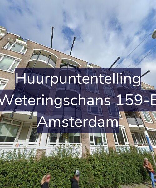 Foto gevel Huurpuntentelling voor Weteringschans 159-E, Amsterdam