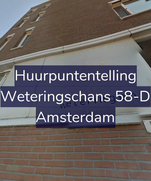 Foto gevel Huurpuntentelling voor Weteringschans 58-D, Amsterdam