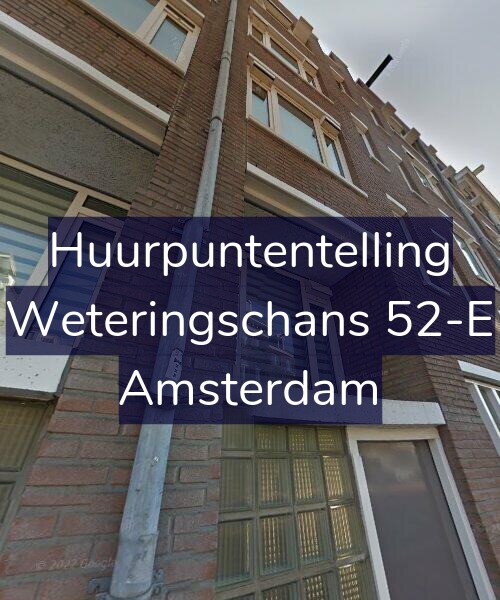 Foto gevel Huurpuntentelling voor Weteringschans 52-E, Amsterdam