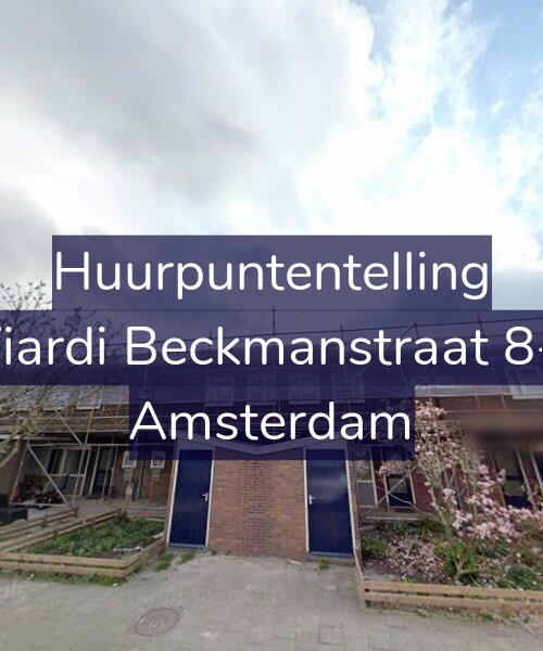 Foto gevel Huurpuntentelling voor Wiardi Beckmanstraat 8-H, Amsterdam