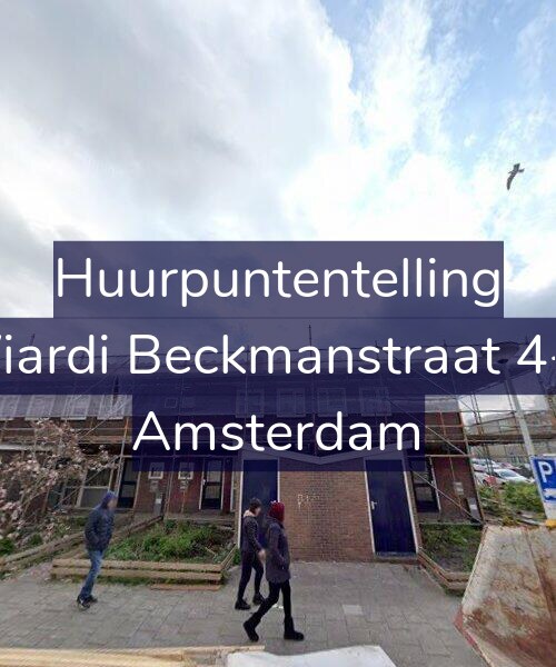 Foto gevel Huurpuntentelling voor Wiardi Beckmanstraat 4-H, Amsterdam