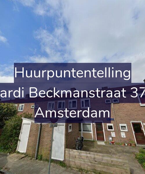 Foto gevel Huurpuntentelling voor Wiardi Beckmanstraat 37-H, Amsterdam
