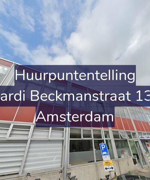 Foto gevel Huurpuntentelling voor Wiardi Beckmanstraat 13-D, Amsterdam