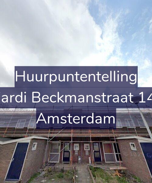 Foto gevel Huurpuntentelling voor Wiardi Beckmanstraat 14-1, Amsterdam