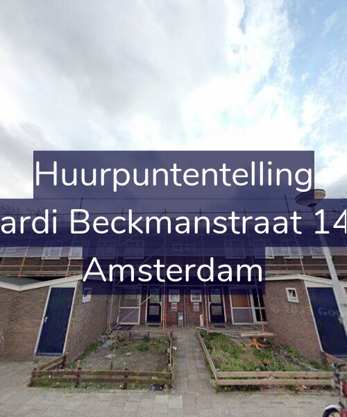 Foto gevel Huurpuntentelling voor Wiardi Beckmanstraat 14-H, Amsterdam