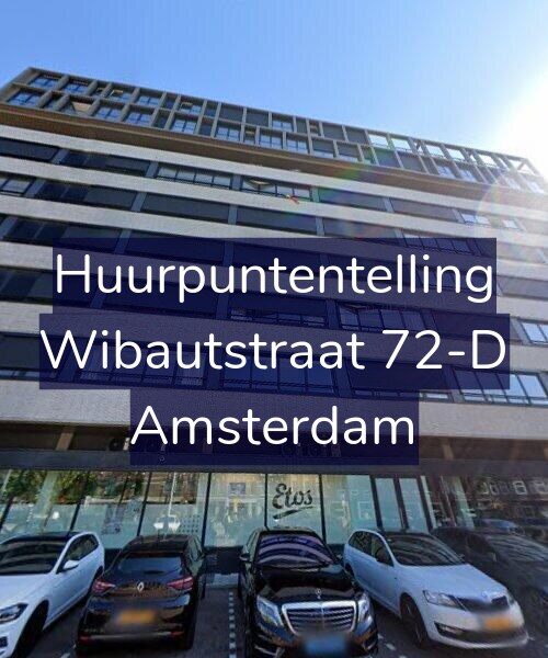 Foto gevel Huurpuntentelling voor Wibautstraat 72-D, Amsterdam
