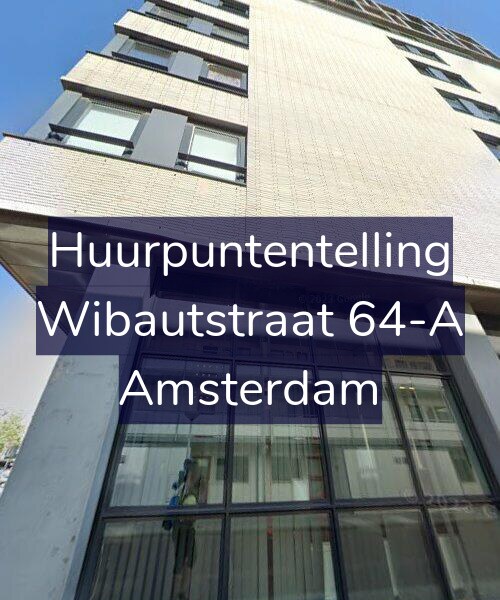 Foto gevel Huurpuntentelling voor Wibautstraat 64-A, Amsterdam