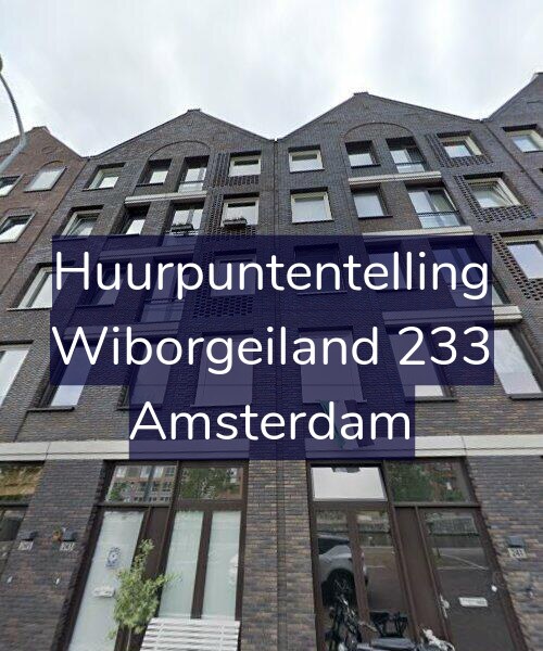 Foto gevel Huurpuntentelling voor Wiborgeiland 233, Amsterdam