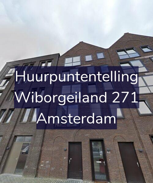 Foto gevel Huurpuntentelling voor Wiborgeiland 271, Amsterdam