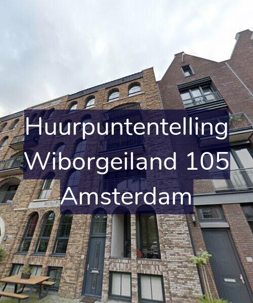 Foto gevel Huurpuntentelling voor Wiborgeiland 105, Amsterdam