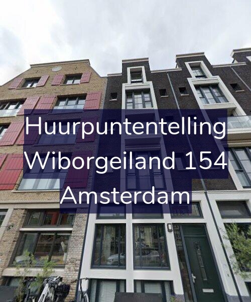 Foto gevel Huurpuntentelling voor Wiborgeiland 154, Amsterdam