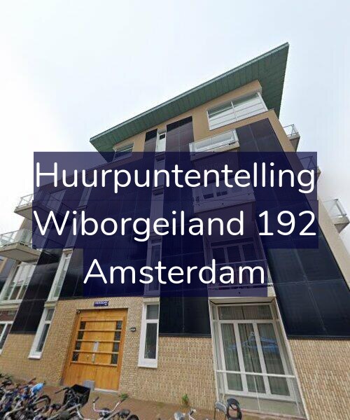 Foto gevel Huurpuntentelling voor Wiborgeiland 192, Amsterdam