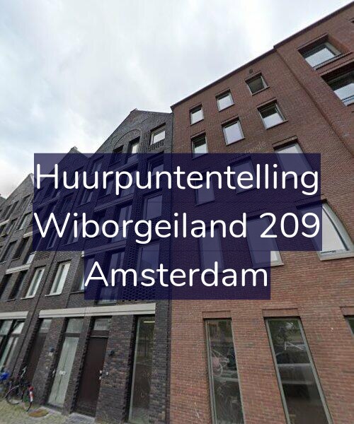 Foto gevel Huurpuntentelling voor Wiborgeiland 209, Amsterdam