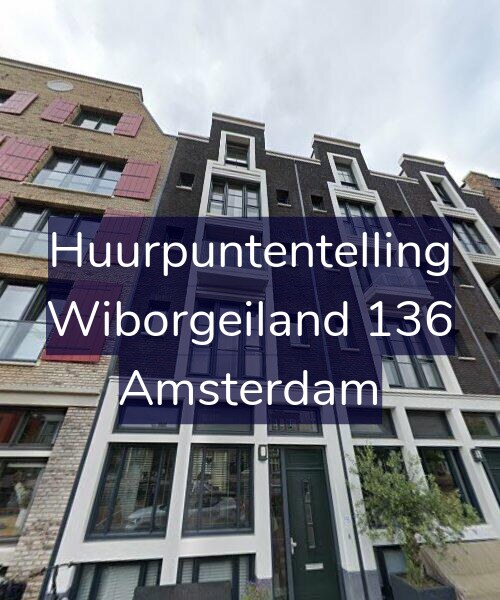 Foto gevel Huurpuntentelling voor Wiborgeiland 136, Amsterdam