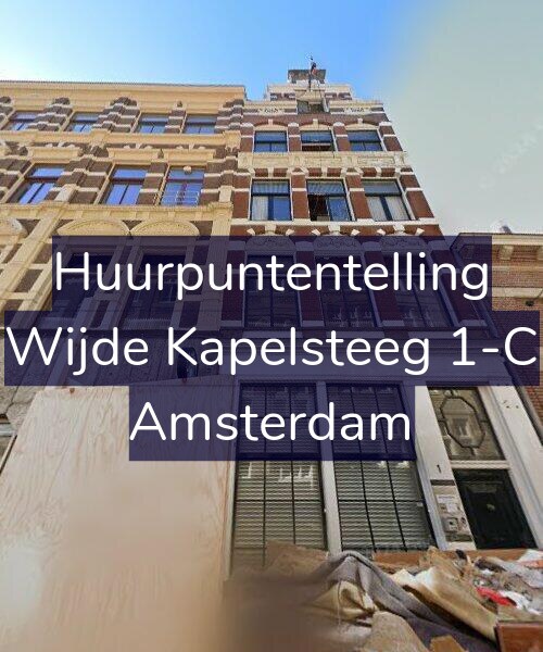 Foto gevel Huurpuntentelling voor Wijde Kapelsteeg 1-C, Amsterdam