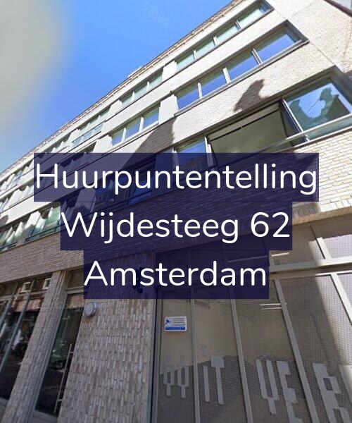 Foto gevel Huurpuntentelling voor Wijdesteeg 62, Amsterdam