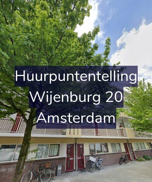 Foto gevel Huurpuntentelling voor Wijenburg 20, Amsterdam