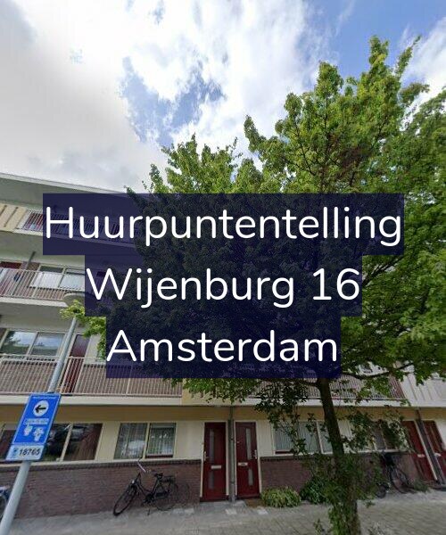 Foto gevel Huurpuntentelling voor Wijenburg 16, Amsterdam