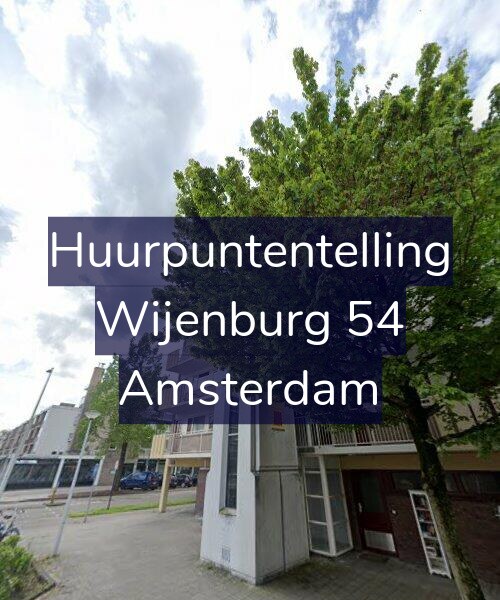 Foto gevel Huurpuntentelling voor Wijenburg 54, Amsterdam