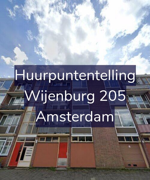Foto gevel Huurpuntentelling voor Wijenburg 205, Amsterdam