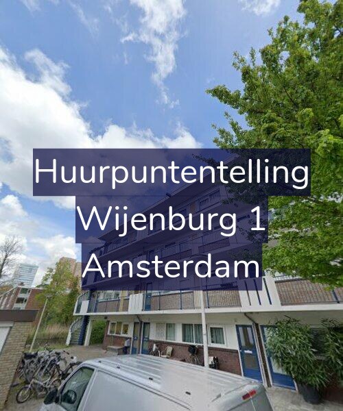 Foto gevel Huurpuntentelling voor Wijenburg 1, Amsterdam