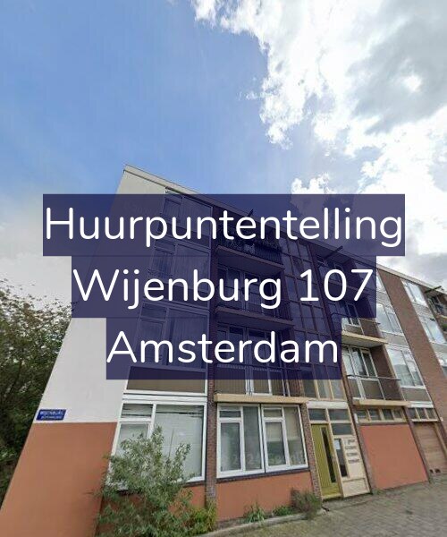 Foto gevel Huurpuntentelling voor Wijenburg 107, Amsterdam