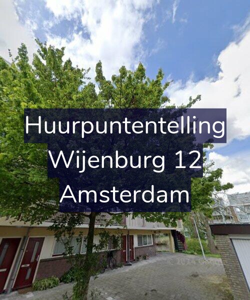 Foto gevel Huurpuntentelling voor Wijenburg 12, Amsterdam