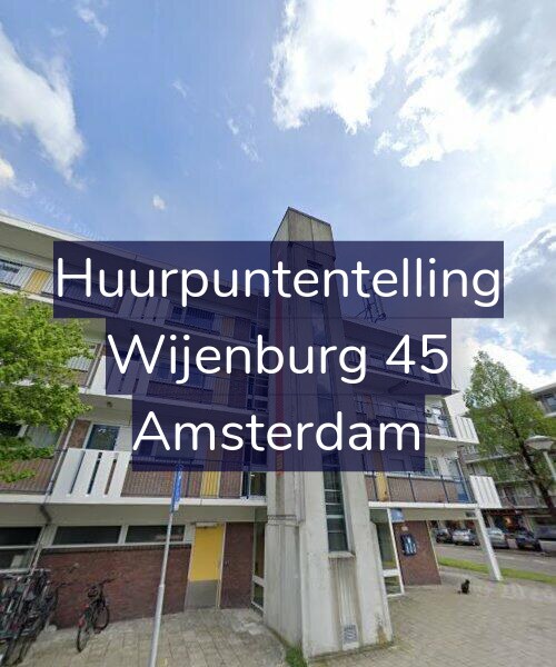 Foto gevel Huurpuntentelling voor Wijenburg 45, Amsterdam