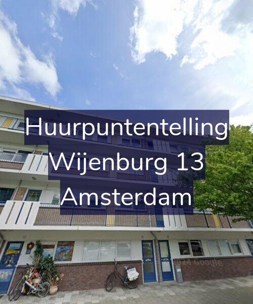 Foto gevel Huurpuntentelling voor Wijenburg 13, Amsterdam