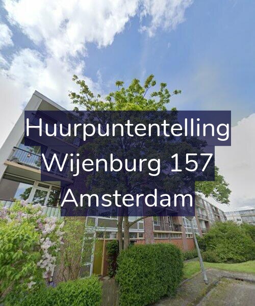 Foto gevel Huurpuntentelling voor Wijenburg 157, Amsterdam