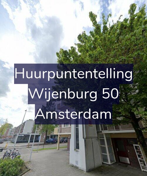 Foto gevel Huurpuntentelling voor Wijenburg 50, Amsterdam