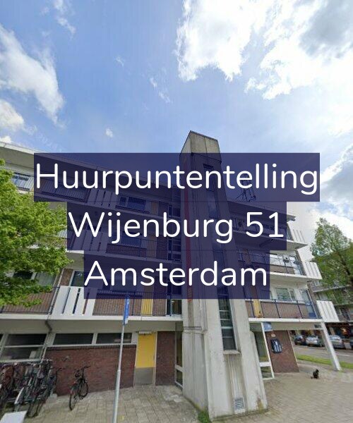 Foto gevel Huurpuntentelling voor Wijenburg 51, Amsterdam