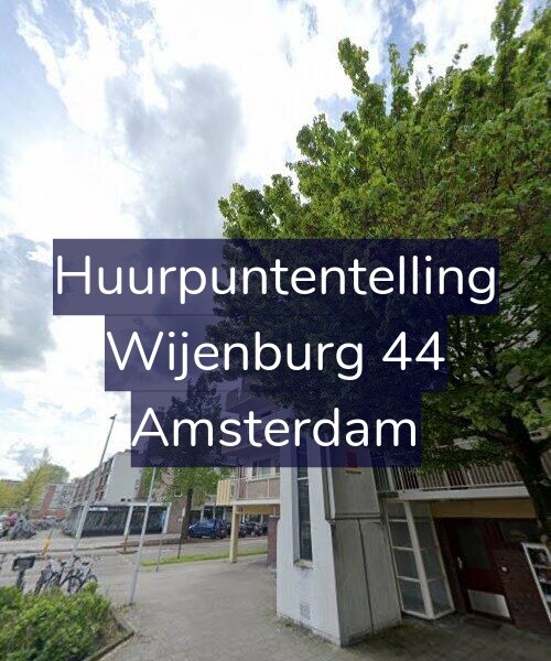 Foto gevel Huurpuntentelling voor Wijenburg 44, Amsterdam