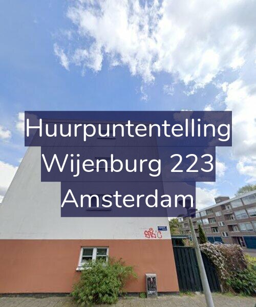 Foto gevel Huurpuntentelling voor Wijenburg 223, Amsterdam