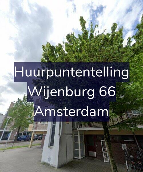 Foto gevel Huurpuntentelling voor Wijenburg 66, Amsterdam