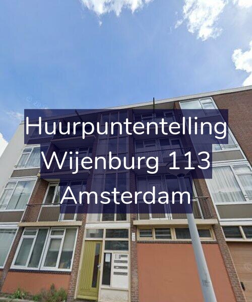 Foto gevel Huurpuntentelling voor Wijenburg 113, Amsterdam