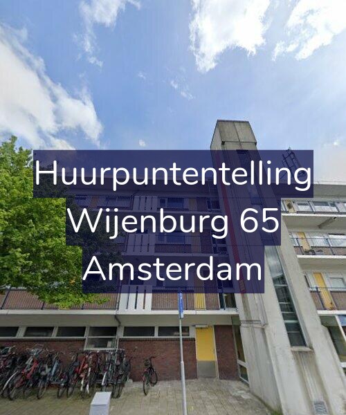 Foto gevel Huurpuntentelling voor Wijenburg 65, Amsterdam