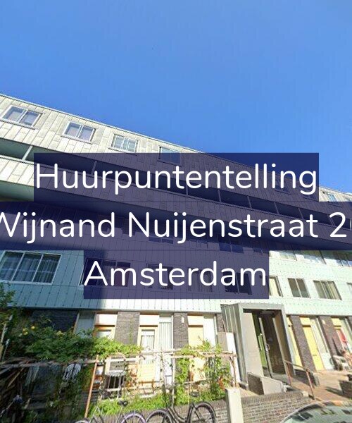 Foto gevel Huurpuntentelling voor Wijnand Nuijenstraat 20, Amsterdam