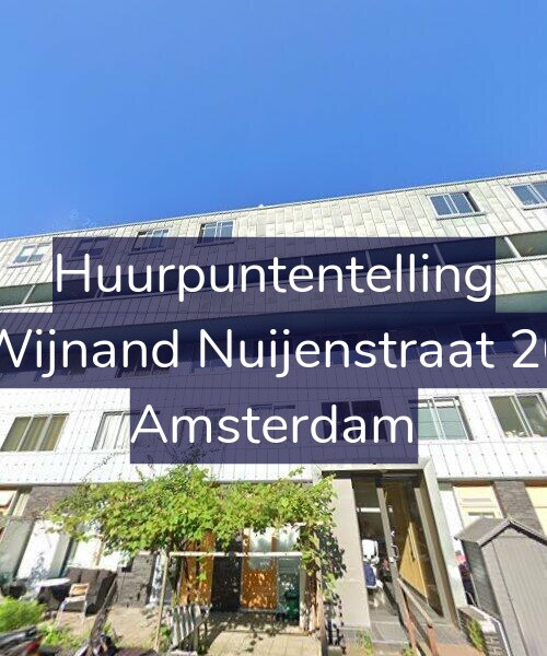 Foto gevel Huurpuntentelling voor Wijnand Nuijenstraat 26, Amsterdam