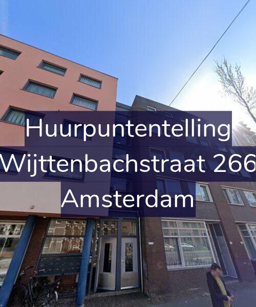 Foto gevel Huurpuntentelling voor Wijttenbachstraat 266, Amsterdam