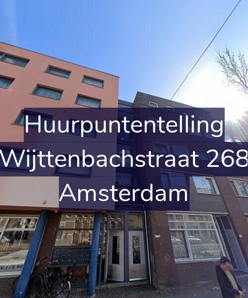 Foto gevel Huurpuntentelling voor Wijttenbachstraat 268, Amsterdam
