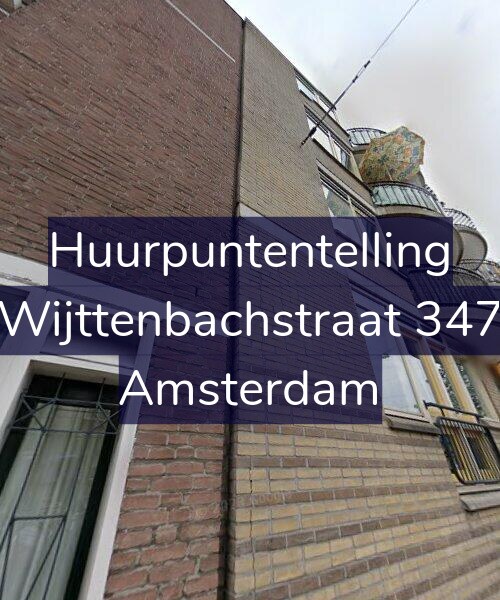 Foto gevel Huurpuntentelling voor Wijttenbachstraat 347, Amsterdam