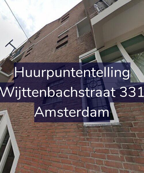 Foto gevel Huurpuntentelling voor Wijttenbachstraat 331, Amsterdam