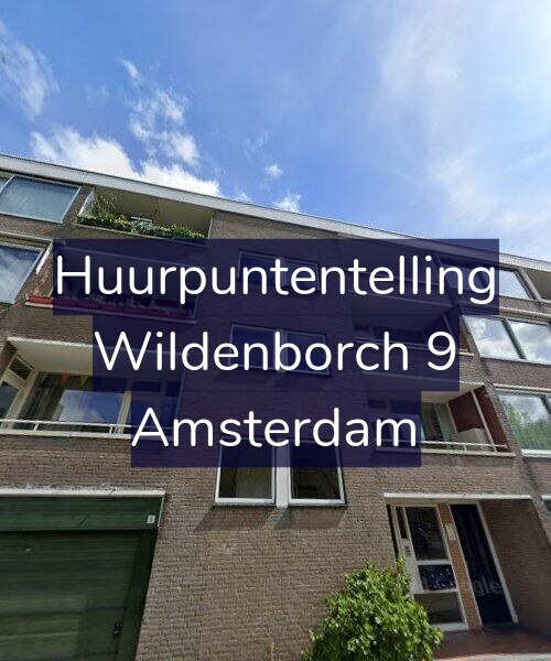 Foto gevel Huurpuntentelling voor Wildenborch 9, Amsterdam