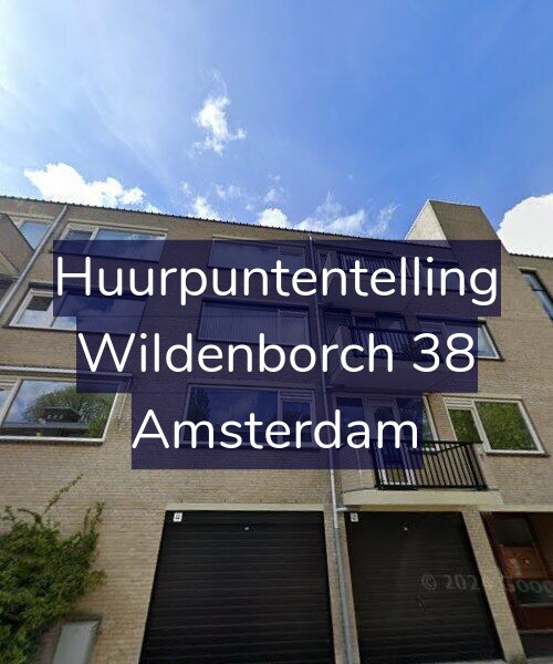 Foto gevel Huurpuntentelling voor Wildenborch 38, Amsterdam