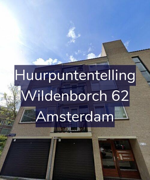 Foto gevel Huurpuntentelling voor Wildenborch 62, Amsterdam