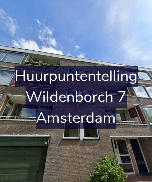 Foto gevel Huurpuntentelling voor Wildenborch 7, Amsterdam